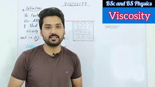 Viscosity  Mechanics lecture 9  BS physics BSc  ADS  physics ka safar [upl. by Bessy867]