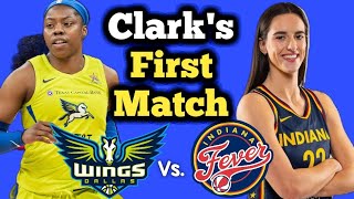 Caitlin Clarks First Game Indiana Fever Vs Dallas Wings  WNBA Preseason [upl. by Airamanna]