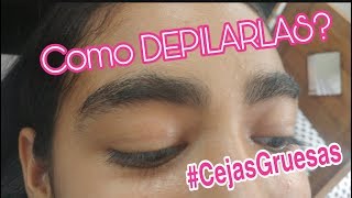 Depilación de CEJAS GRUESAS con CERA ❤️ [upl. by Neeluqcaj]