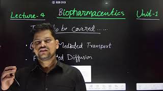 Lecture 04unit 01 Mechanism of drug absorption Bpharma [upl. by Schaeffer99]