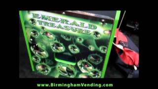 Fun Company Emerald Treasure Coin Pusher by Birmingham Vendingflv [upl. by Narhet]