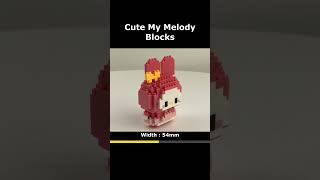 Sanrio My Melody A632 Mini Blocks Preview lego brick miniblock nanoblock [upl. by Mart]