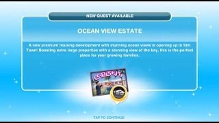 The Sims Freeplay  Ocean View Estate Görevi [upl. by Imaj5]