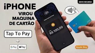 😱 Apple liberou recurso Tap To Pay que transforma iPhone em maquininha de cartão 💳 no Brasil [upl. by Idleman]