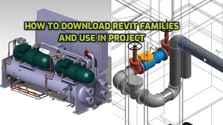 Revit MEP families download and use in Mechanical Project Revit families [upl. by Arnie]