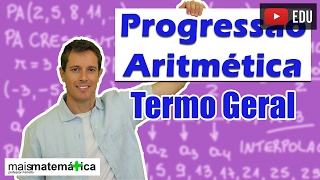 Progressão Aritmética PA Termo Geral aula 2 de 6 [upl. by Ogaitnas]