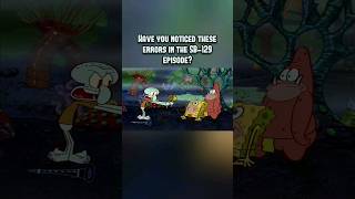 These errors in the SB129 spongebob episode are way too obvious shorts spongebob [upl. by Diad899]