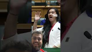 New Zealand Parliament girl in action news funny comedy nocomment [upl. by Easton690]