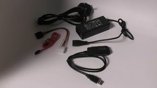 Decrescent USB 2 0 to IDE amp SATA Hardrive Adaptor Kit [upl. by Htebazileharas]