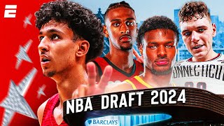 2024 NBA Draft Round 1 on ESPN Live reaction to every pick amp trade  Hoop Collective 🏀 [upl. by Aicilf]