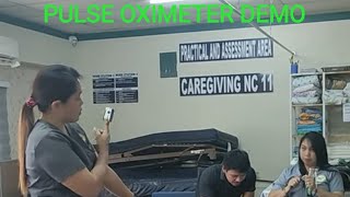 Part 6 PULSE OXIMETER demonstration ncii [upl. by Hedva]