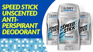 Speed Stick Unscented Anti Perspirant Deodorant [upl. by Boone]