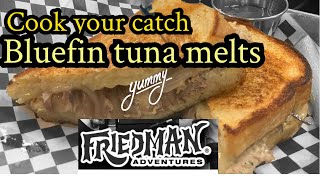 How to make delicious bluefin tuna melts that your family and friends will love on Cook your Catch [upl. by Ortiz378]