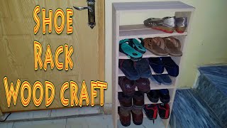 How to Make Shoe Rack With Wood  Simple Wood Working [upl. by Iramat]