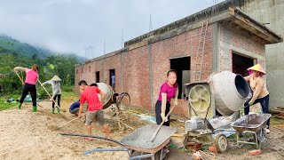 Build A House Worth 50K  House Completion Stage Plastering Walls Building Stairs Hoang Thi Niem [upl. by Brian]