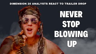 Reacting to Dimension 20 Never Stop Blowing Up Trailer Very Important People Bonus Episode Dropout [upl. by Stanford]