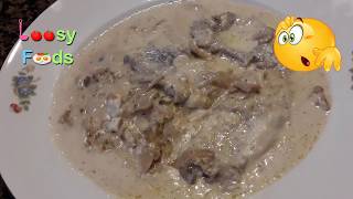 How to make Creamy Piccata Beef Steak with Mushroom  Easy Steak and Mushroom in Pan [upl. by Theda168]