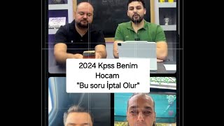 2024 Kpss Benim Hocam İlk Değerlendirme [upl. by Nohtanoj]