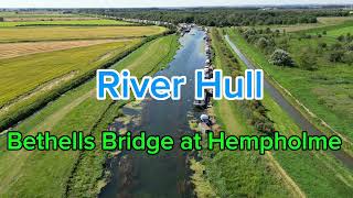 River Hull Boat Moorings  Bethells Bridge at Hempholme [upl. by Hgalehs]