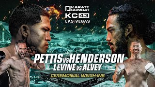 KARATE COMBAT 43 Ceremonial Weighins Pettis vs Henderson [upl. by Ardnoid]