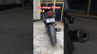 R15 Tyre change😱😱🔥 150MM IN R15v3 shorts shortsvideo minivlog youtubeshorts bike r15v3 [upl. by Minica]