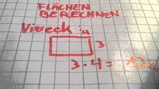 Fläche eines Vierecks berechnen  Mathe verstehen [upl. by Baun]