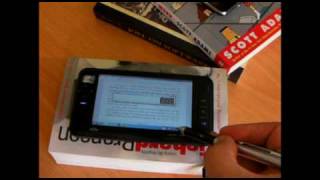 Reading eBooks on a Viliv S5 UMPC with Windows 7  Part 1 [upl. by Dirraj]