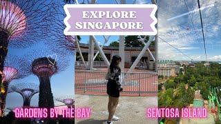 Things to do in Sentosa Island  Garden By The Bay Singapore  Travel Vlog [upl. by Talyah808]