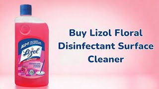 Lizol Floral Disinfectant Surface Cleaner Unboxing amp Guide [upl. by Bridgid]