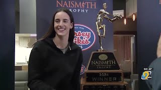 Caitlin Clark wins 2024 Naismith Player of the Year [upl. by Red]