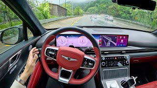 The New 2025 Genesis GV80 COUPE 35T POV Rain Drive ASMR [upl. by Mccandless48]