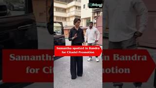 Samantha  bollywood celebrities  promotion of citadel  Mumbai Celebrities  Bandra diaries [upl. by Anitnatsnok]