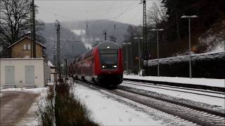 Spessartrampe Unfall BR 446 und BR 445 Schnee und ein 146er Sandwich SPEZIAL  Alex E [upl. by Assyram]