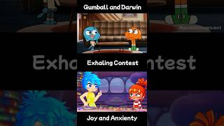 Exhaling Contest  Joy amp Anxiety insideout2 insideout gumball theamazingworldofgumball [upl. by Ettezoj]