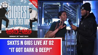 ShtsNGigsPodcast LIVE AT O2 quotIT GOT DARK amp DEEPquot  FAN INTERVIEW  CREATIVEINSIGHTTV [upl. by Ainoyek]