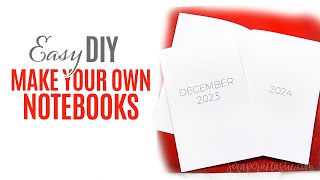 How To Make A DIY Calendar or Notebook Insert with Planner Printables [upl. by Eiznyl]