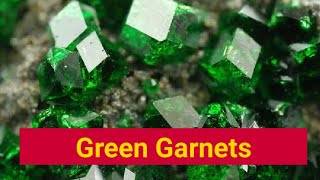 Green Garnets on Rock [upl. by Redep54]