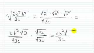 How to Rationalize the Denominator [upl. by Onaireves]