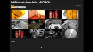 Grid Responsive Image Gallery  PHP MySQL 2021 [upl. by Ittap]