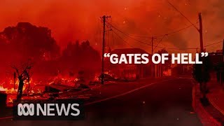 Flames rip through towns fears death toll will rise as bushfires rage on  ABC News [upl. by Nilatak990]