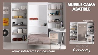 Mueble cama abatible en vertical [upl. by Hyrup]