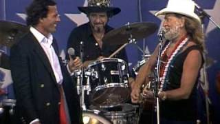 Willie Nelson amp Julio Iglesias  To All the Girls Ive Loved Before Live at Farm Aid 1986 [upl. by Modesta]