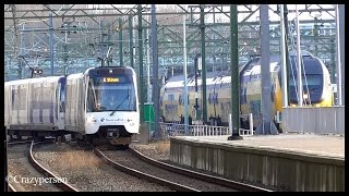 NS VIRM treinen en RET metro RandstadRail op Den Haag CS [upl. by Rusell]