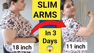 SLIM ARMS WORKOUT  3 DAYS CHALLENGE TO REDUCE ARM FAT BAT WINGS FLABBY ARMS AT HOME ARM FAT BURN🔥🔥 [upl. by Wonacott914]