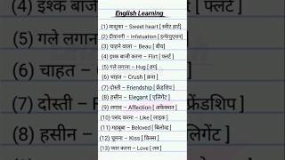 Daily Lifestyle English Simple Words With Hindi Meaning dailyroutine spokenenglish New Viral [upl. by Sanger803]