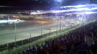 Belleville highbanks 9212 late model crash [upl. by Yenor]