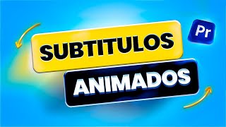 CÓMO hacer SUBTÍTULOS ANIMADOS en Premiere Pro  PRESET GRATIS ✅ [upl. by Robinet269]