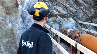 Norhard in Meråker Norway  micro tunneling for hydro shaft [upl. by Airasor]