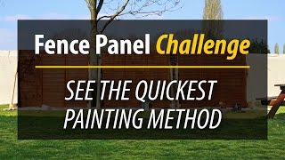 How to Paint Fences amp Decking Quickly [upl. by Dnomasor]