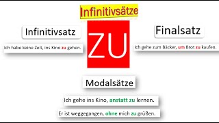 Frasi infinitive con ZU  OHNE ZU  ANSTATT ZU e la finale UM ZU [upl. by Sedda]